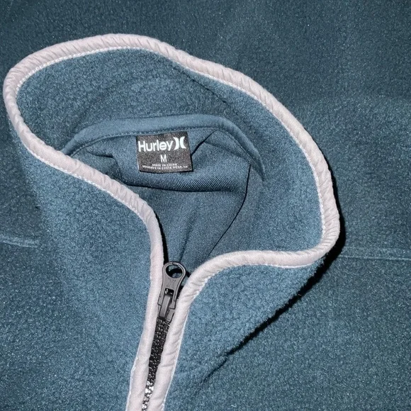 New Mens The Hurley pocket  Peak Fleece Vest Vest Full Zip Jacket Coat sizes - Picture 6 of 9